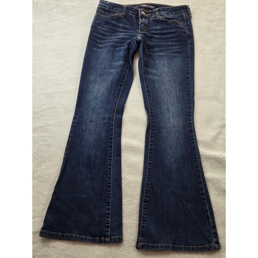 Ecko Unltd Jeans Y2K Flare Wide Bell Bottom Legs Women Size 5/6‎